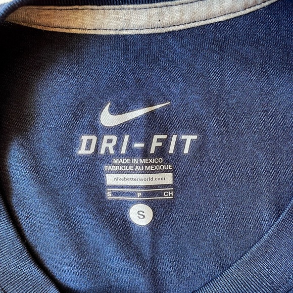 Men’s Nike Dri-Fit NFL New England Patriots Tee T-Shirt Navy Blue - Small - Picture 5 of 5